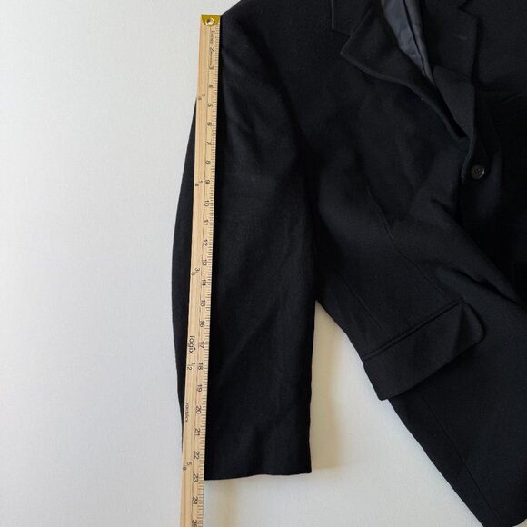 Gianfranco Ruffini Cashmere Blend Italy Suit Jacket Blazer Men's 44 Black 2/$50 - Picture 13 of 15